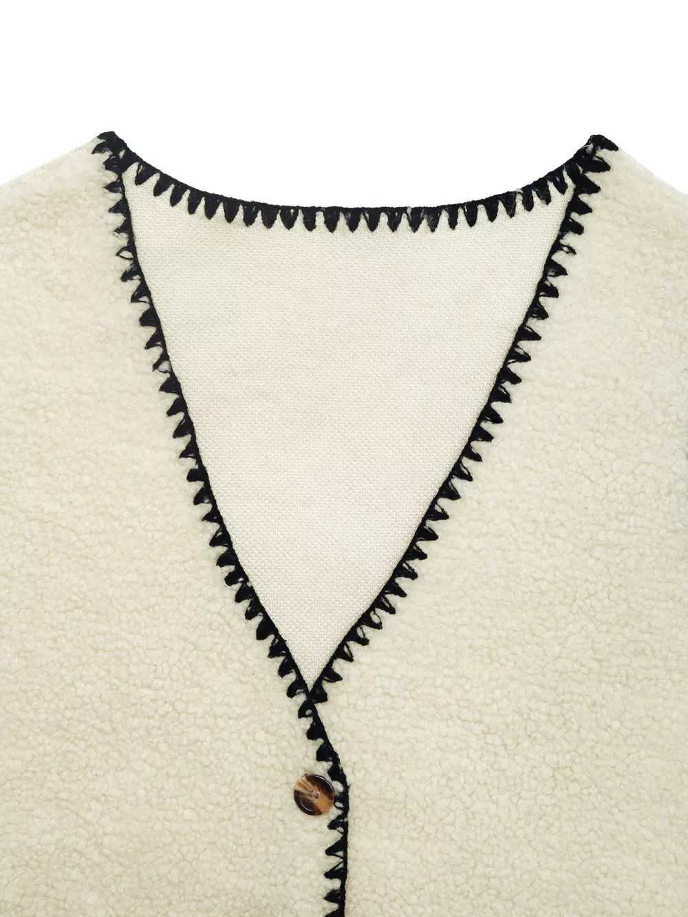 V-Neck Button Up Vest Coat, image 8