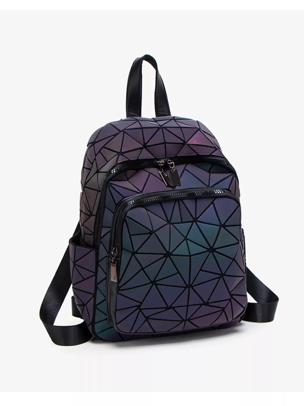 Geometric Adjustable Strap Backpack Bag