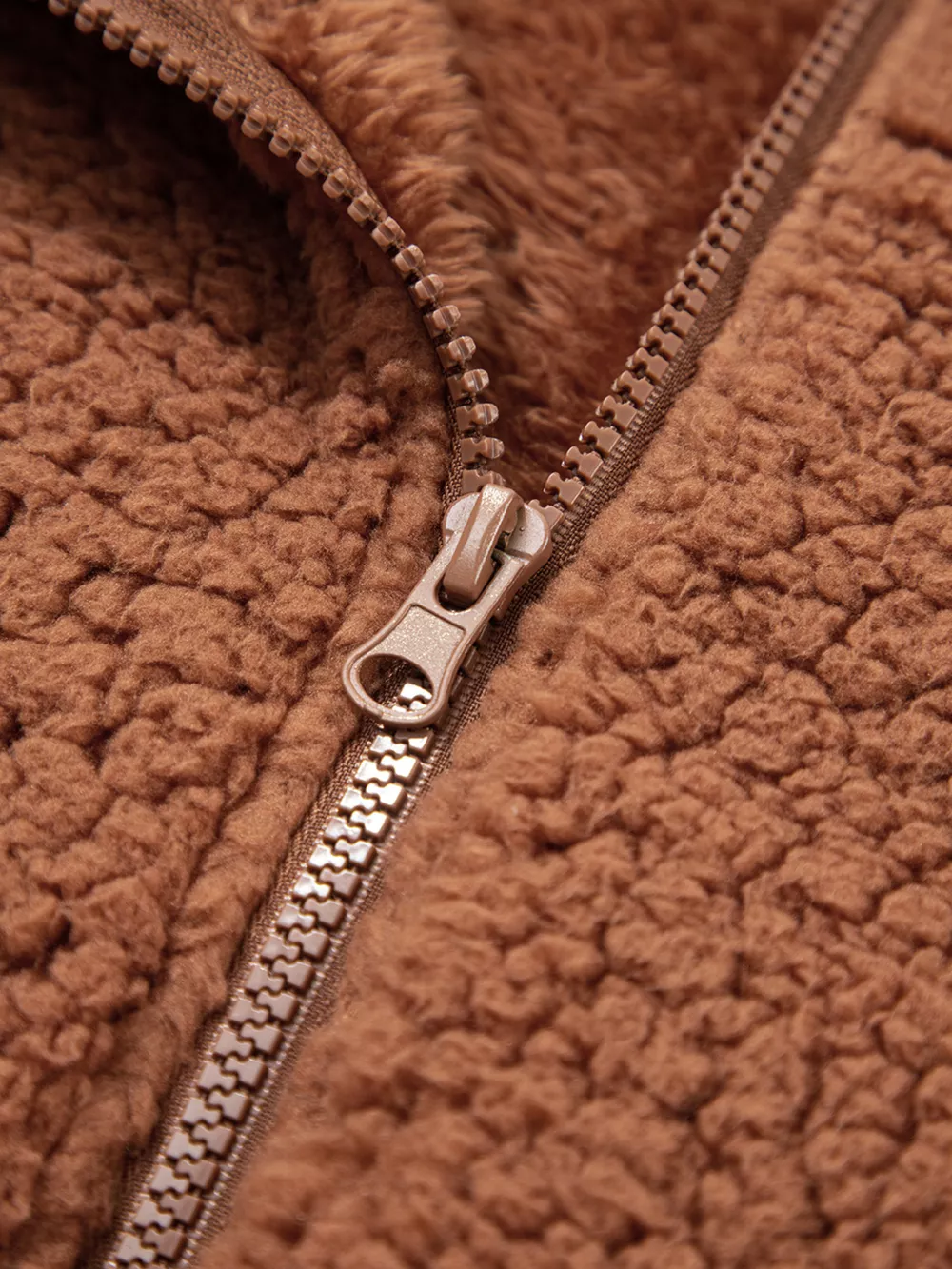 Zip Up Hooded Sherpa Jacket, image 10