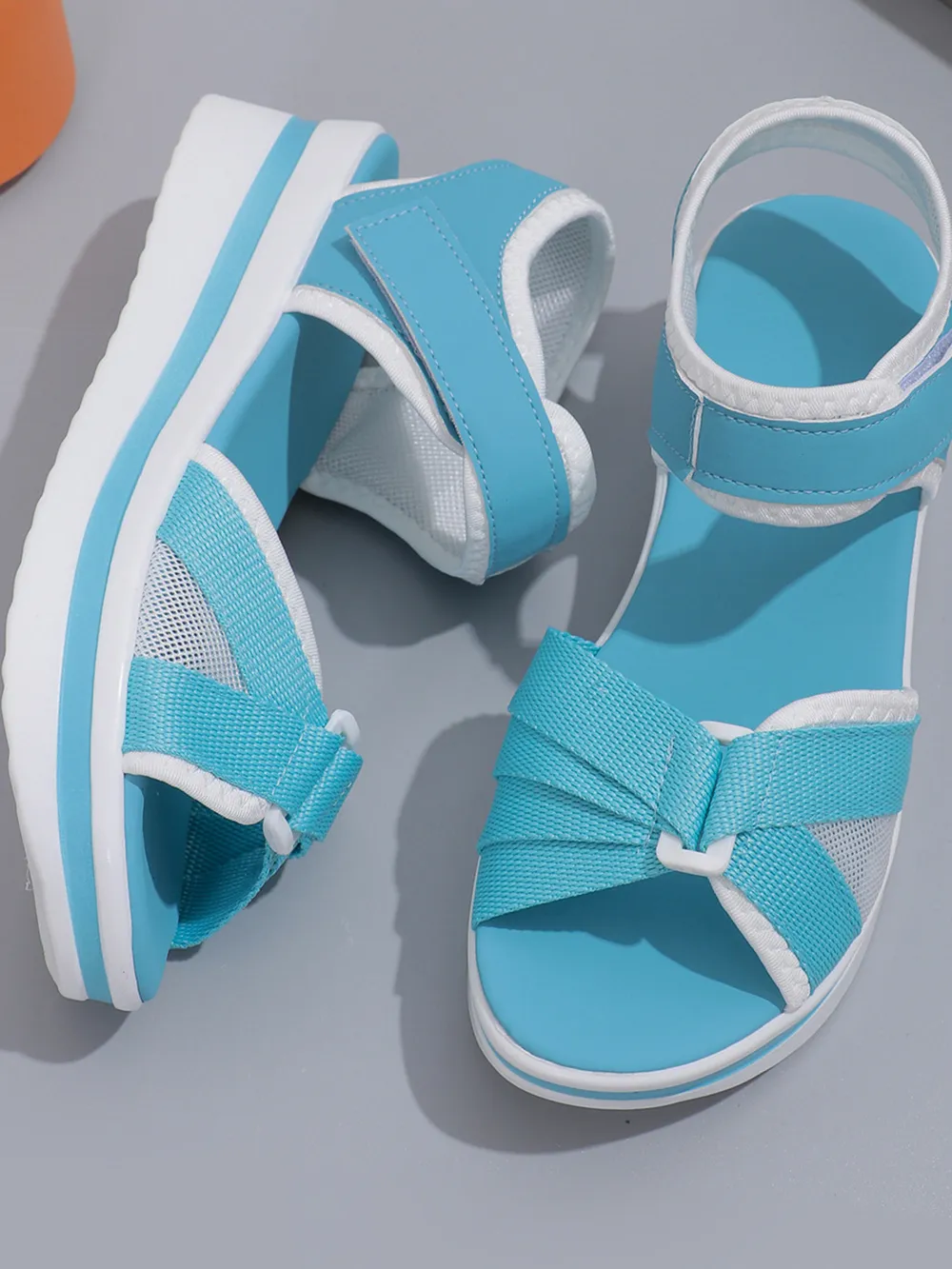 Platform Wedge Sandals with Ankle Strap, image 12