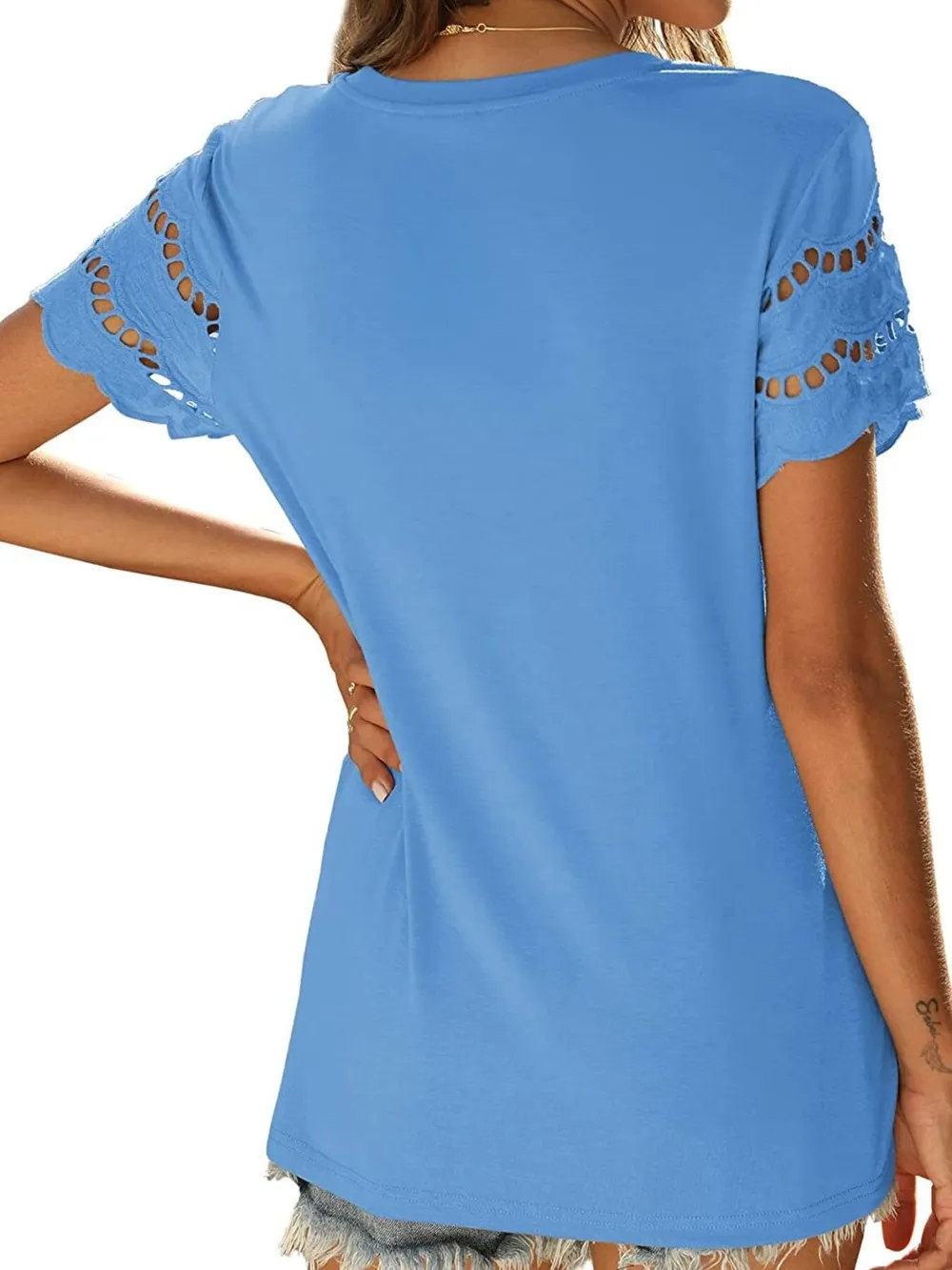 Round Neck Short Sleeve Casual T-Shirt, image 10