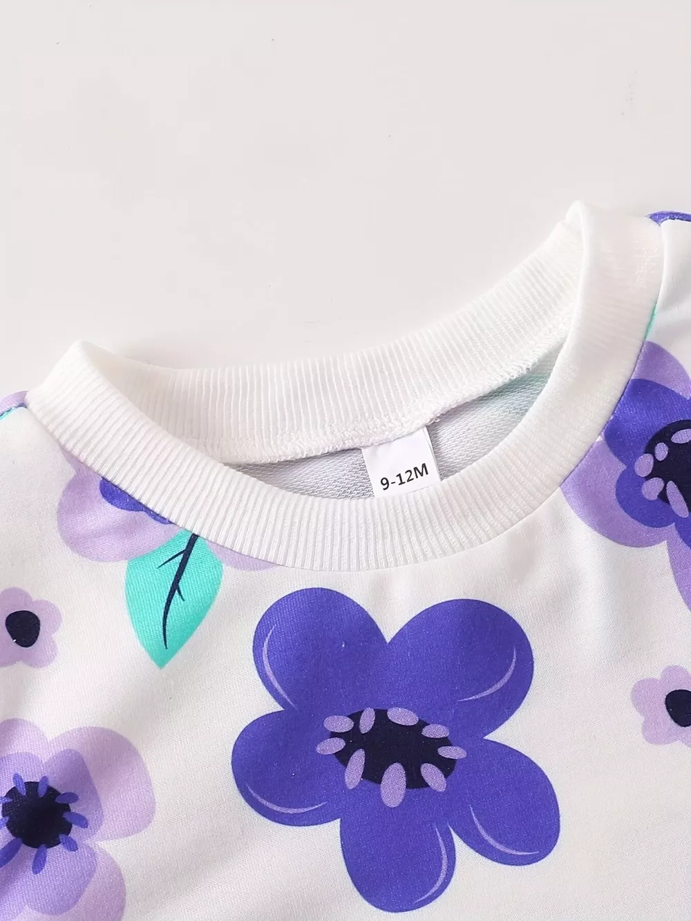Children's Floral Print Long Sleeve Top & Pants Set, image 4