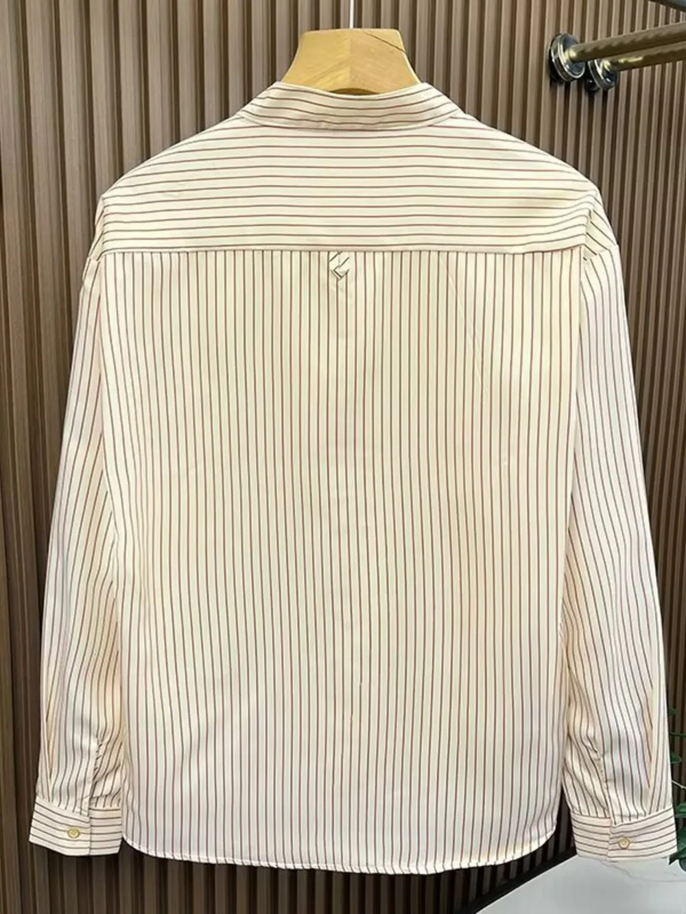 Men's Striped Button-Down Shirt, image 2