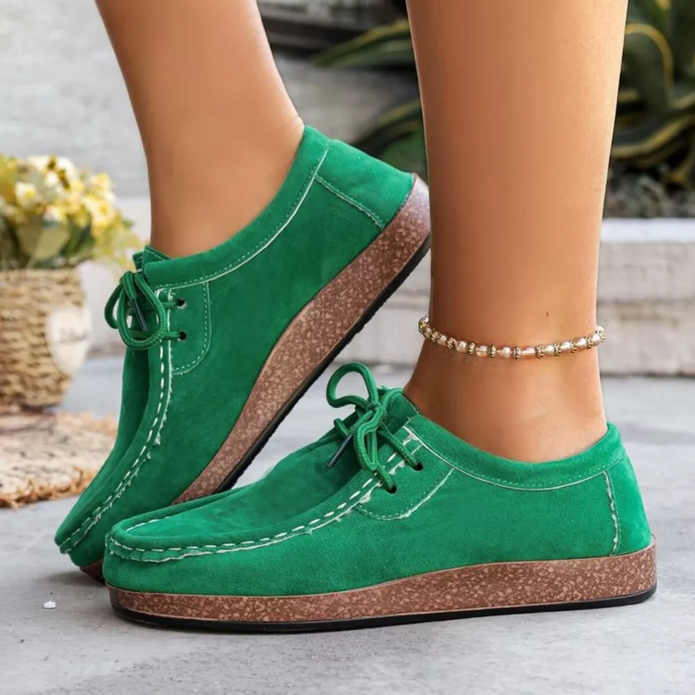 Round Toe Lace Up Slip-Ons, image 8