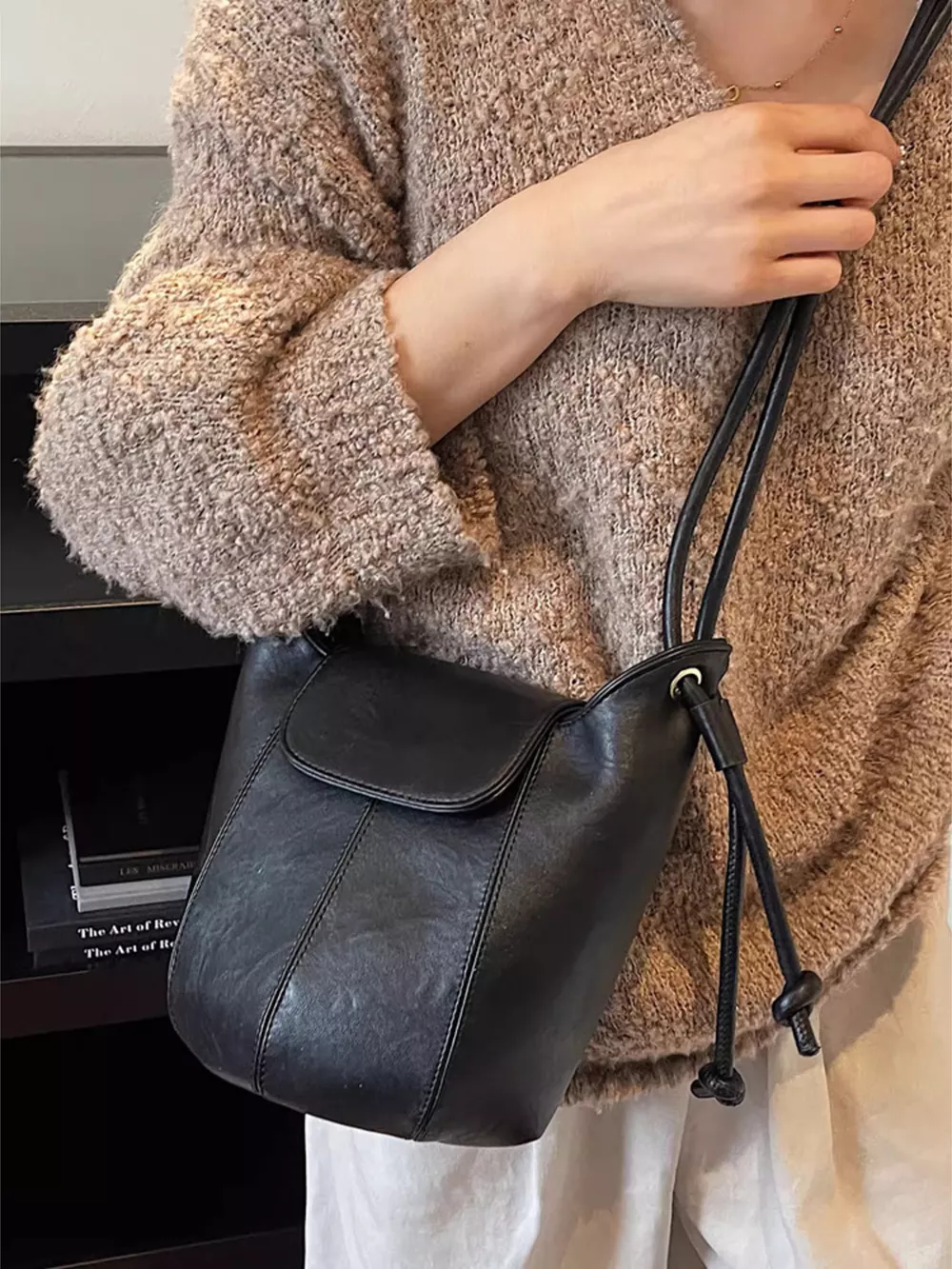 Knot Strap Bucket Crossbody Bag, image 2