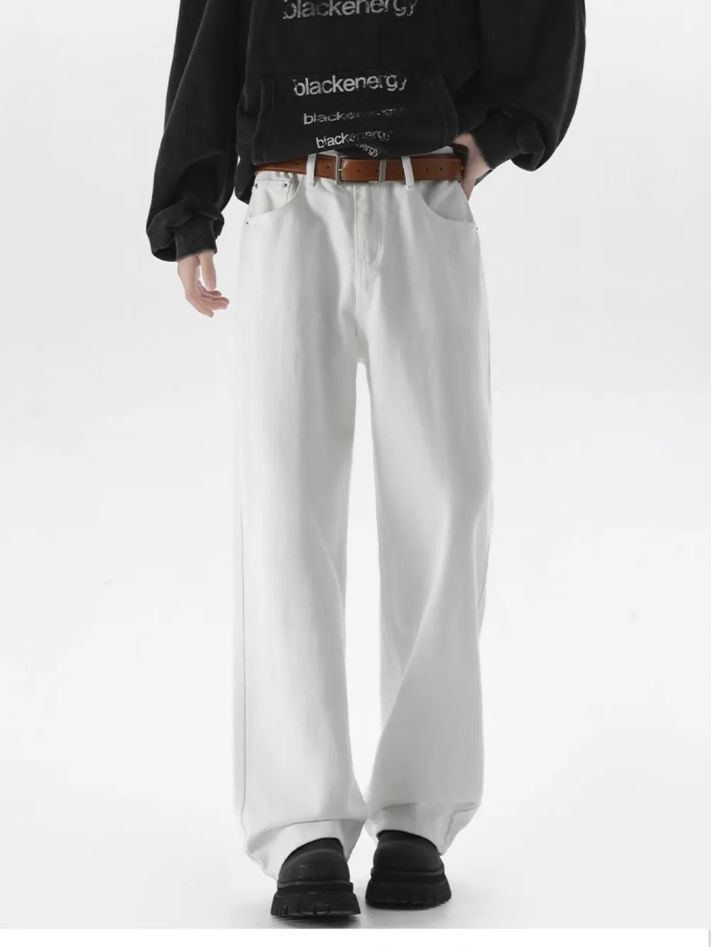 Men's Full Size Wide Leg Jeans Plus Size, image 8