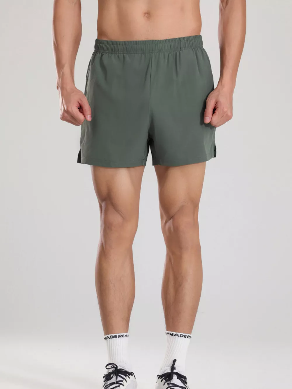 Men's Plus Size Elastic Waist Active Shorts