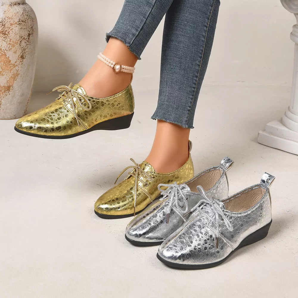 Point Toe Wedge Loafers, image 2