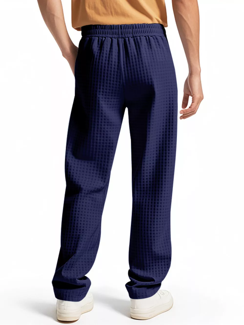 Men's Full Size Textured Drawstring Casual Pants Plus Size, image 15