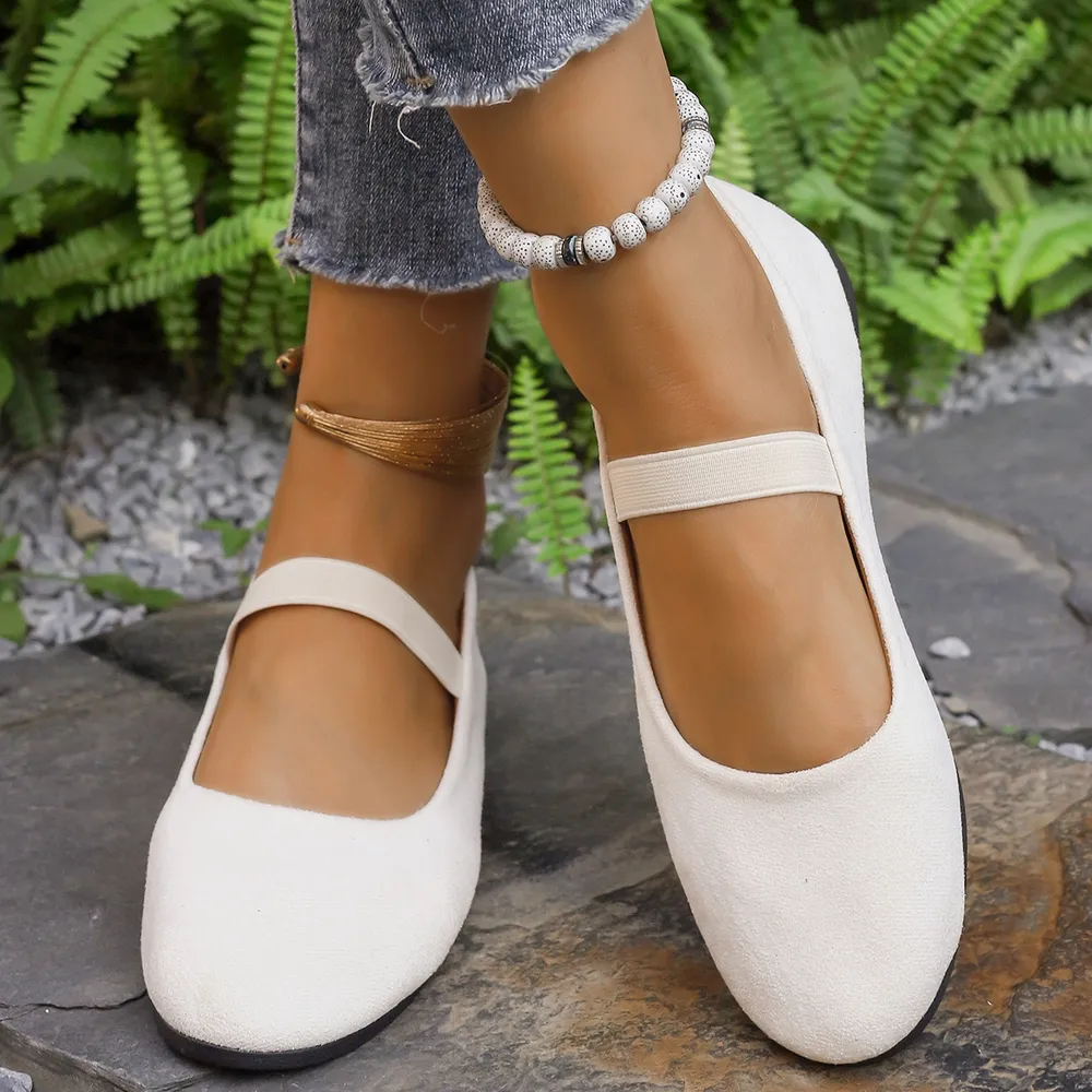 Round Toe Flats Slip-Ons, image 3