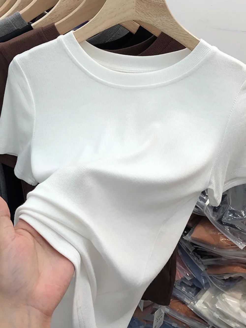 Crew Neck Short Sleeve T-Shirt, image 22
