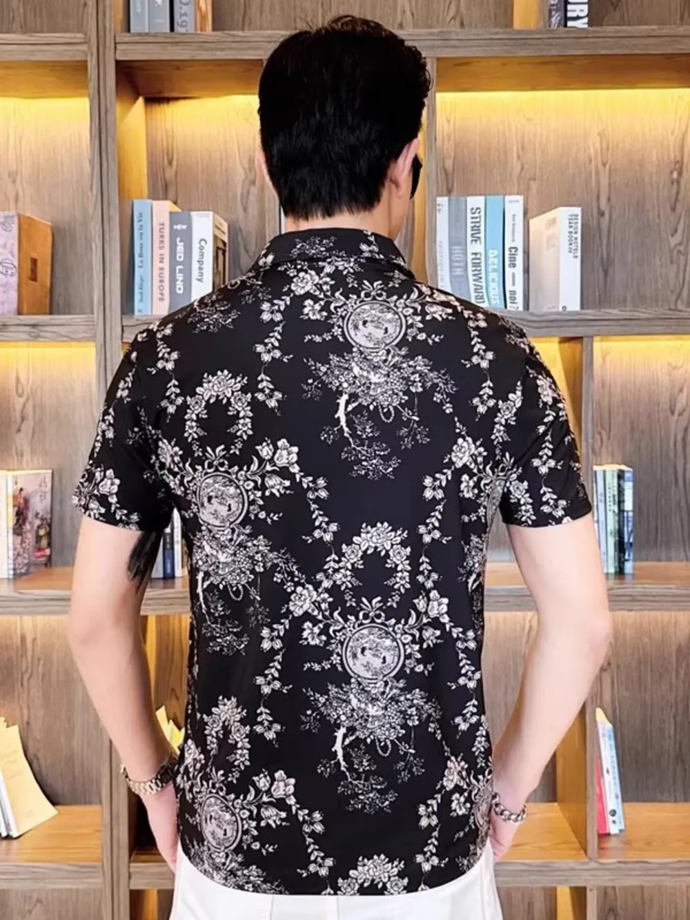 Men's Full Size Printed Short Sleeve Polo Plus Size, image 2