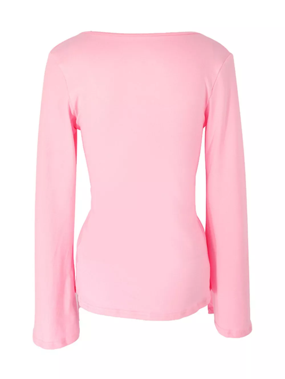 Tie-Front Long Sleeve T-Shirt, image 25