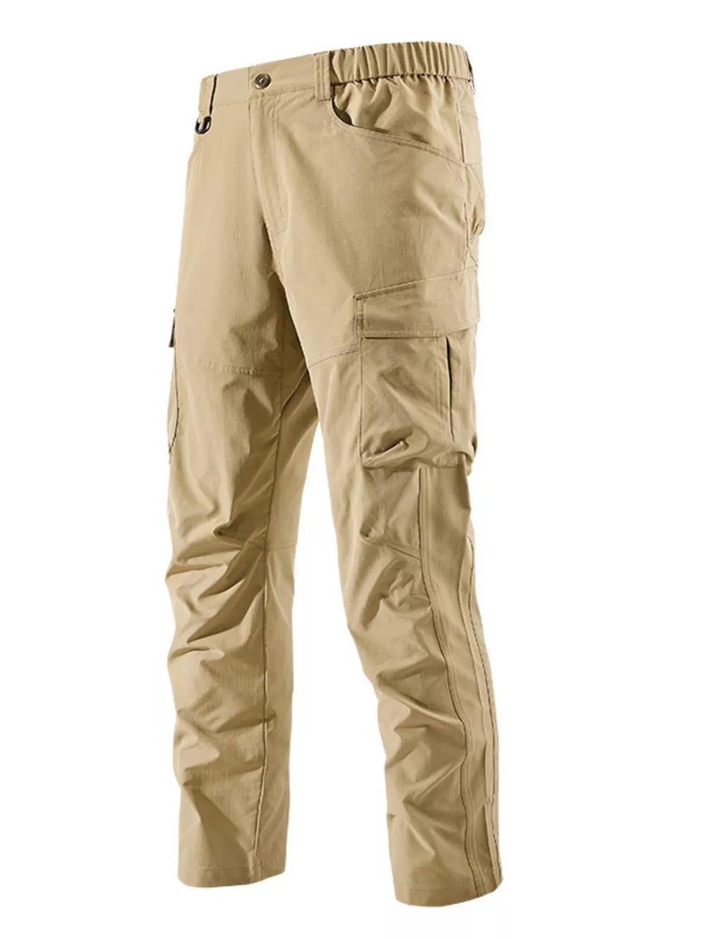 Men's Plus Size Elastic Waist Cargo Pants, image 2