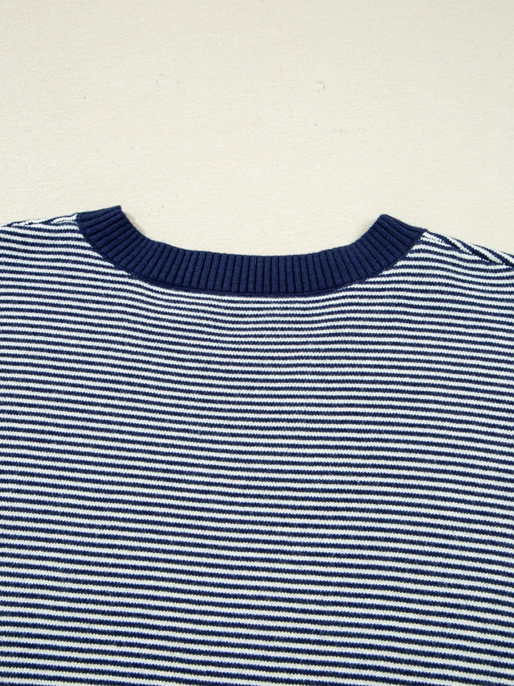Stripe Dolman Oversize Tunic Sweater, image 6
