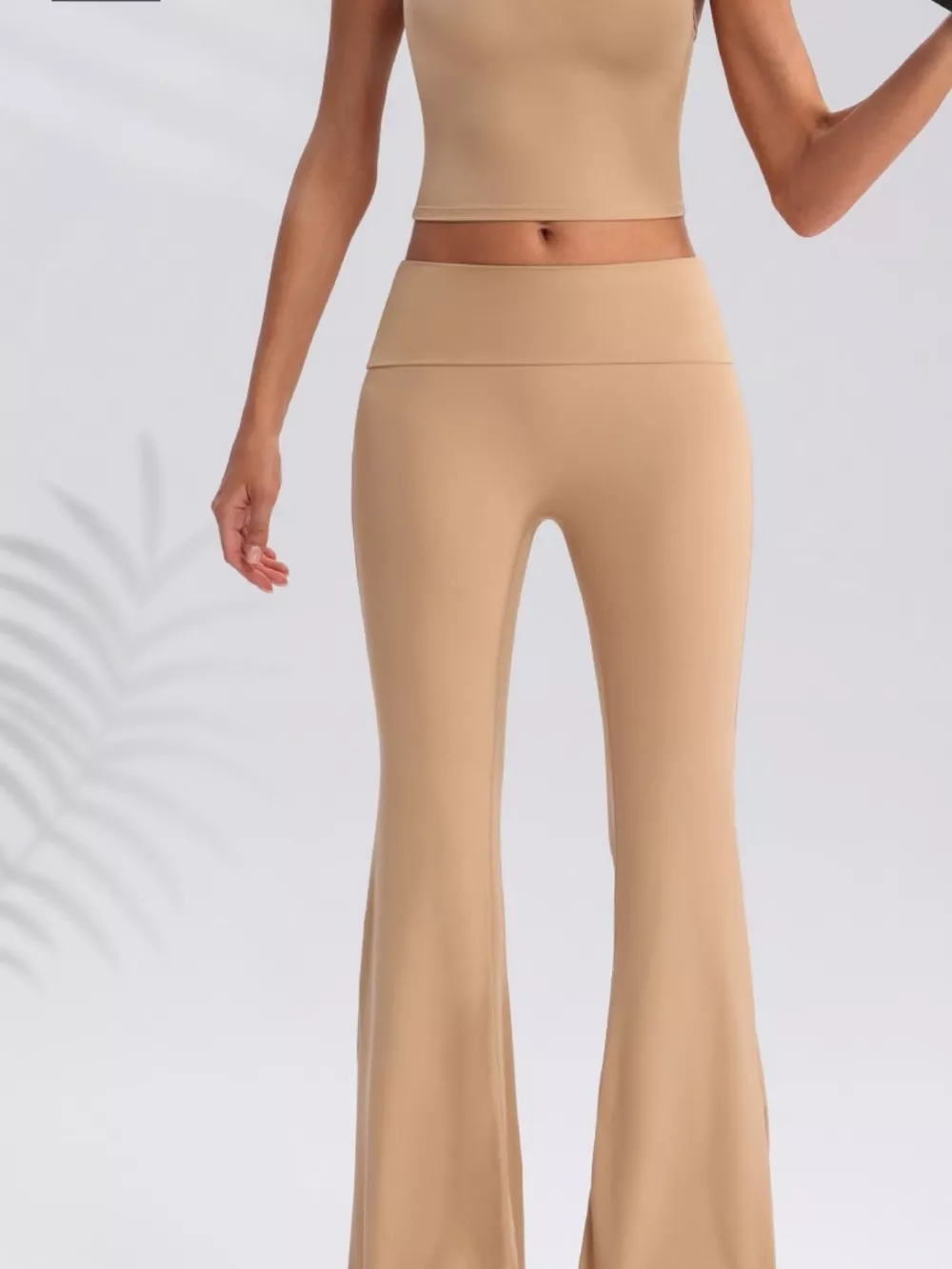 Halter Neck Cami and Flare Leggings Active Set, image 19