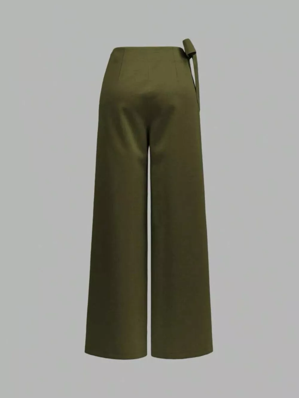 Wrap Waist Wide Leg Pants, image 3