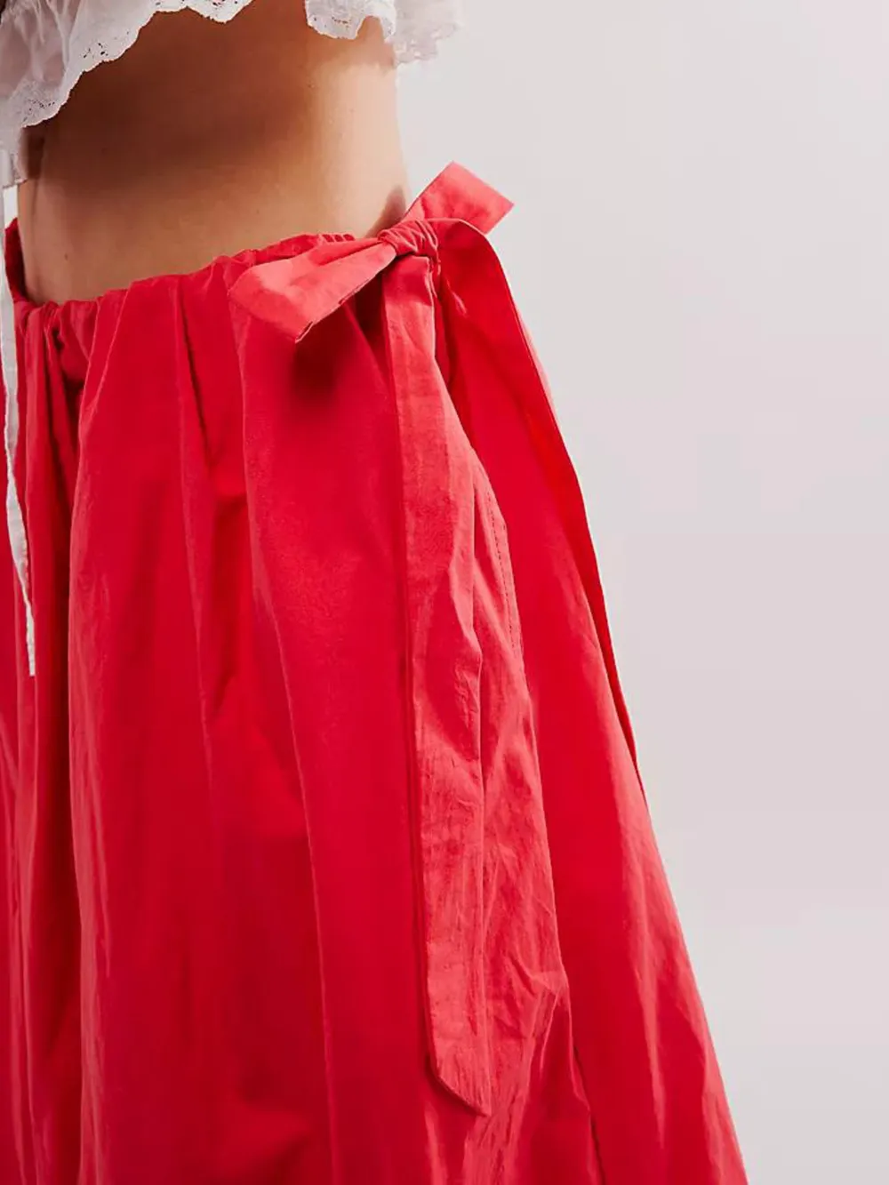 Side Bow Maxi Skirt with Pockets, image 6