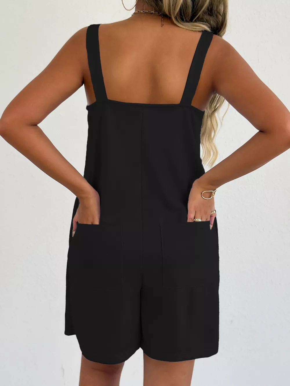 Sleeveless Casual Romper with Side Pockets, image 16