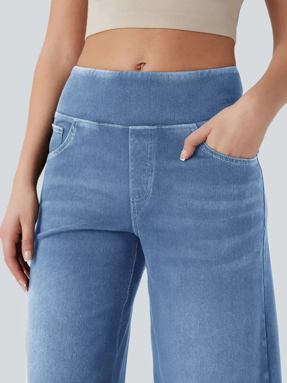 High-Waisted Wide Leg Jeans, image 7