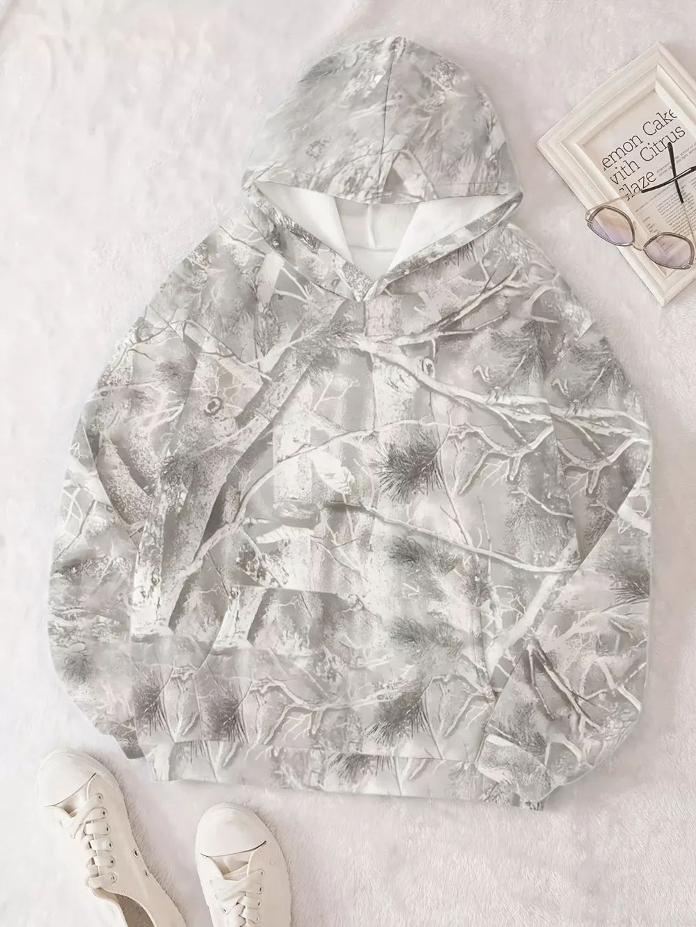 Kangaroo Pocket Long Sleeve Hoodie, image 4
