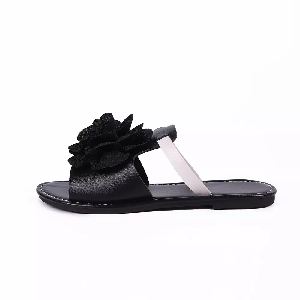 Flower Open Toe Flats Sandals, image 5