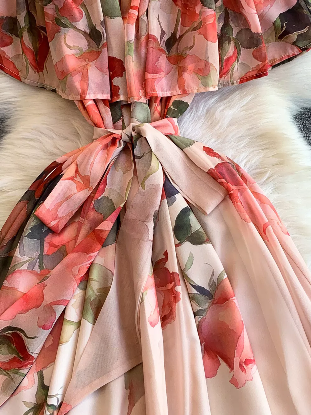 Floral Off-Shoulder A-Line Dress, image 22