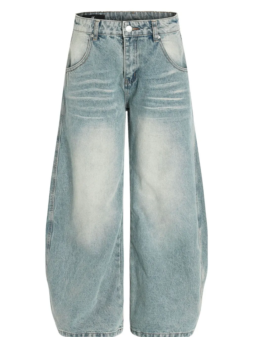 Men's Washed Wide Leg Baggy Jeans