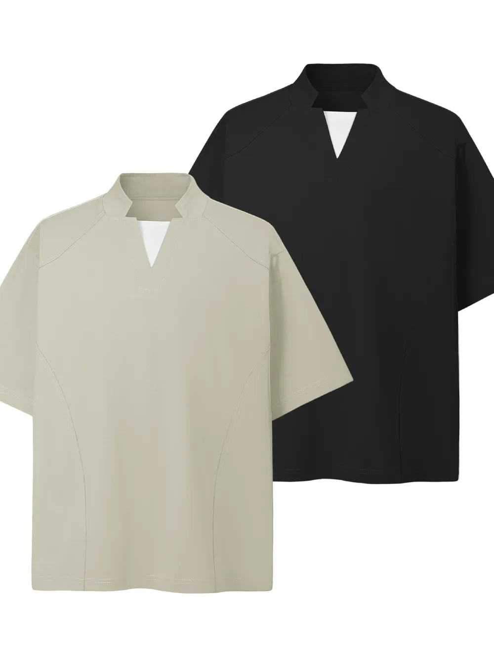 Men's Notched Long Sleeve Top, image 10