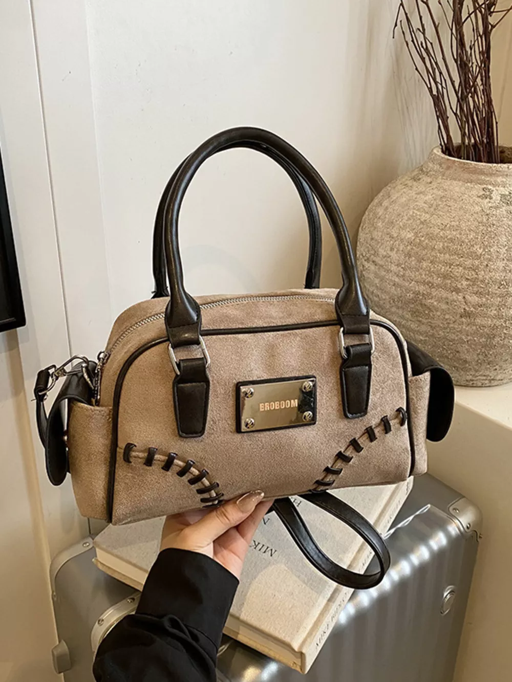 Vintage Top Handle Crossbody Bag, image 6