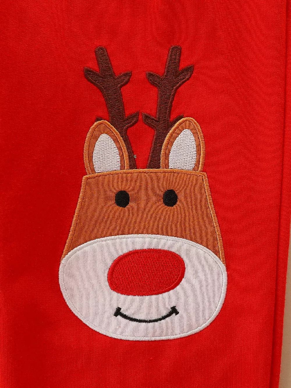 Children's Christmas Dog & Reindeer Round Neck Outfit Set, image 4