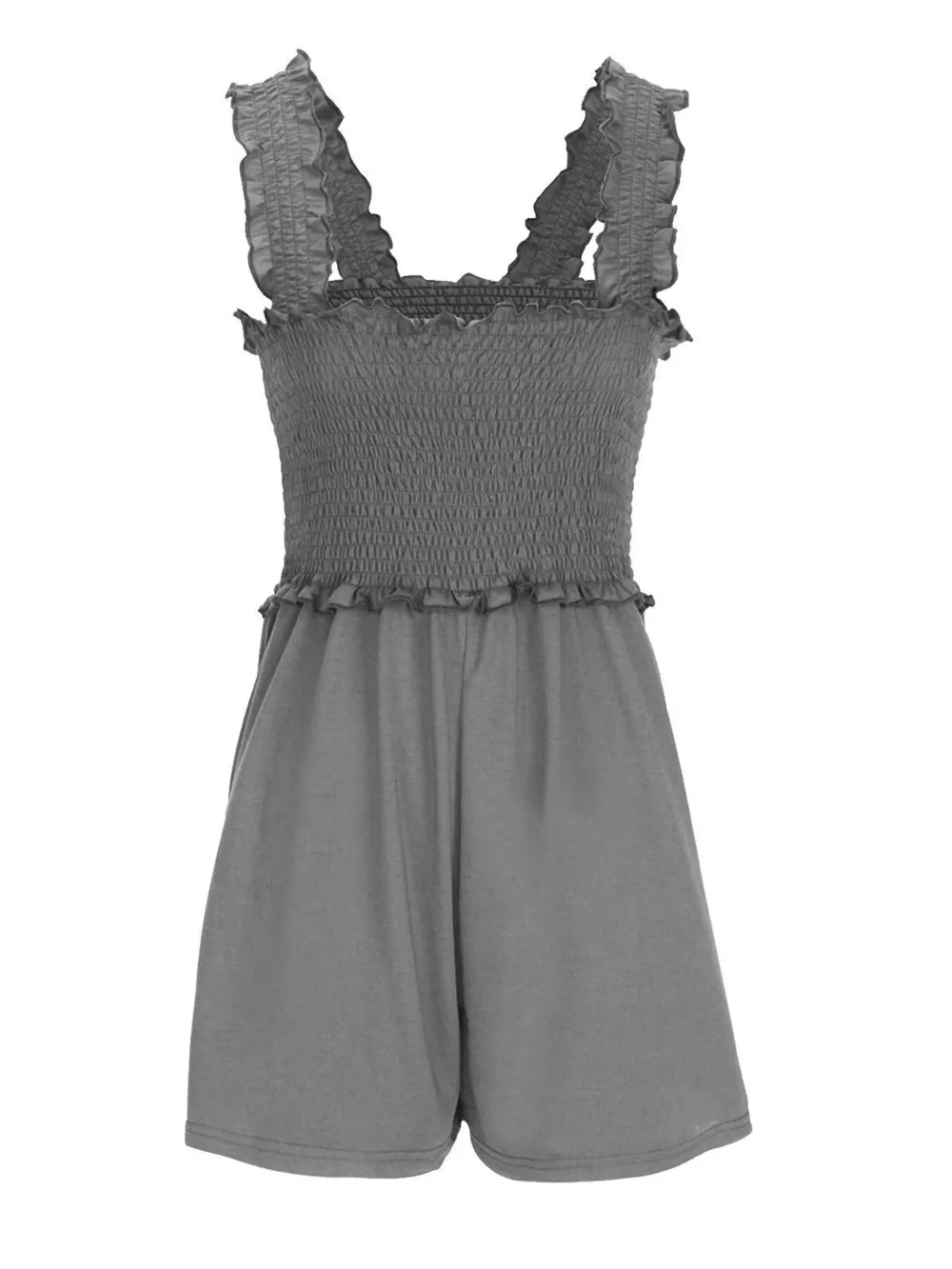 Smocked Square Neck Summer Romper, image 11
