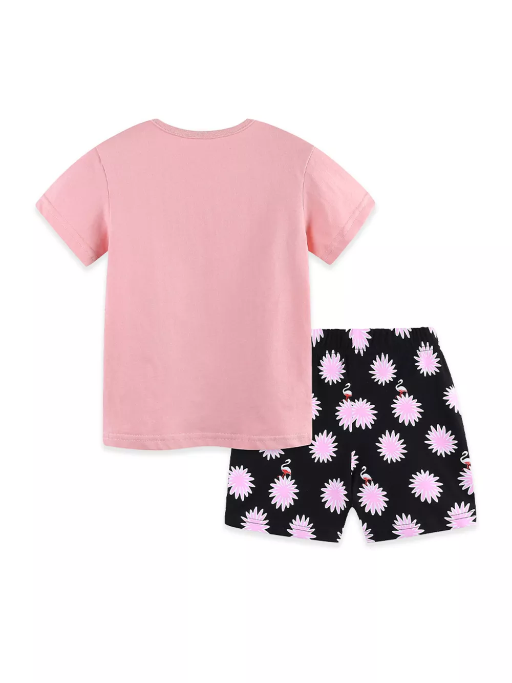 Children's Flamingo Print Tee and Shorts Set, image 8