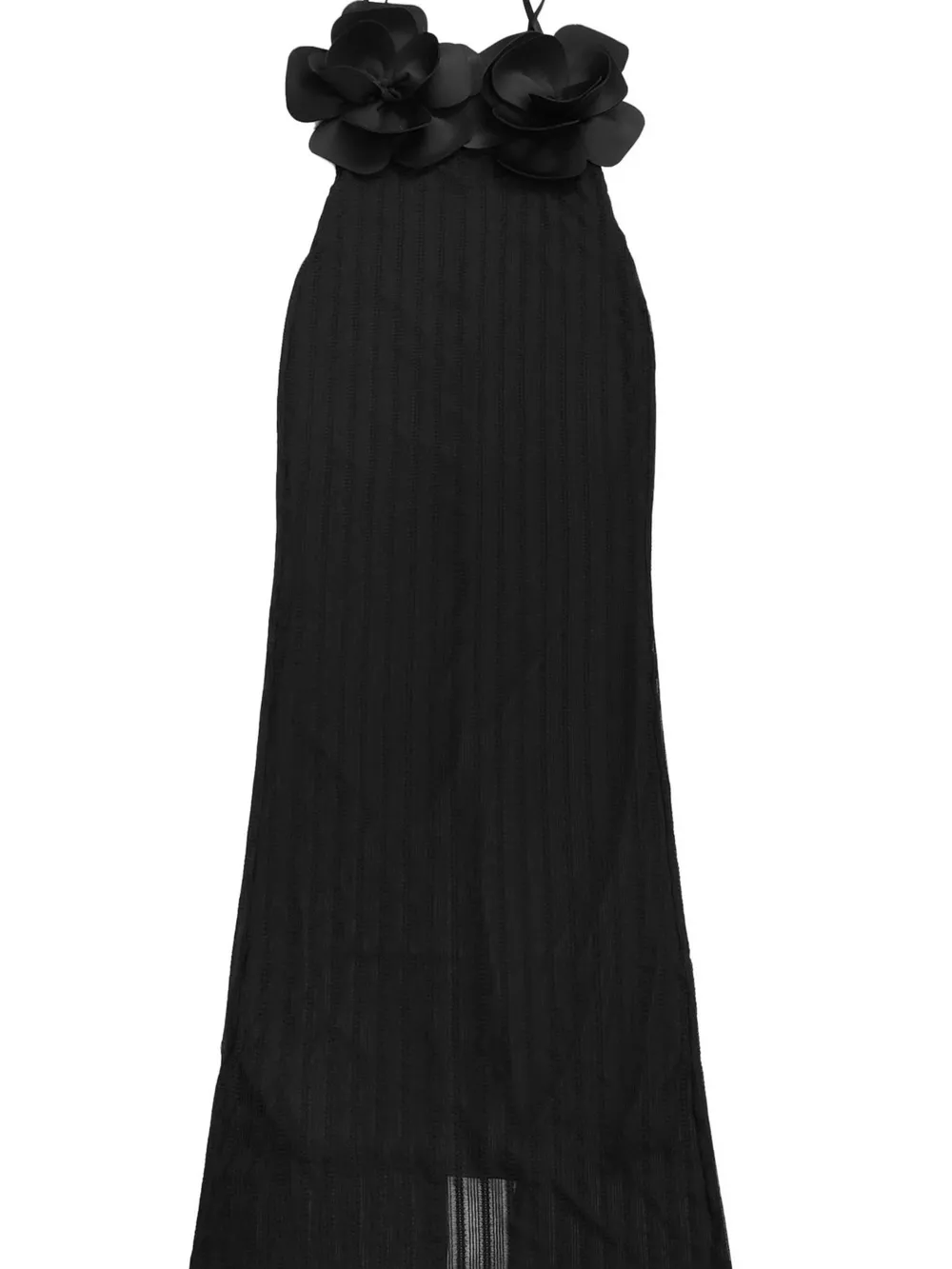 3D Flower Cutout Spaghetti Strap Bodycon Maxi Dress, image 9
