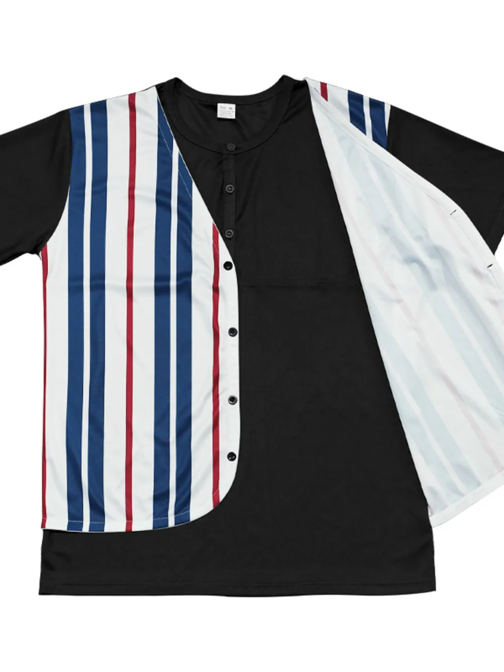 Men's Full Size Striped Short Sleeve T-Shirt Plus Size, image 5