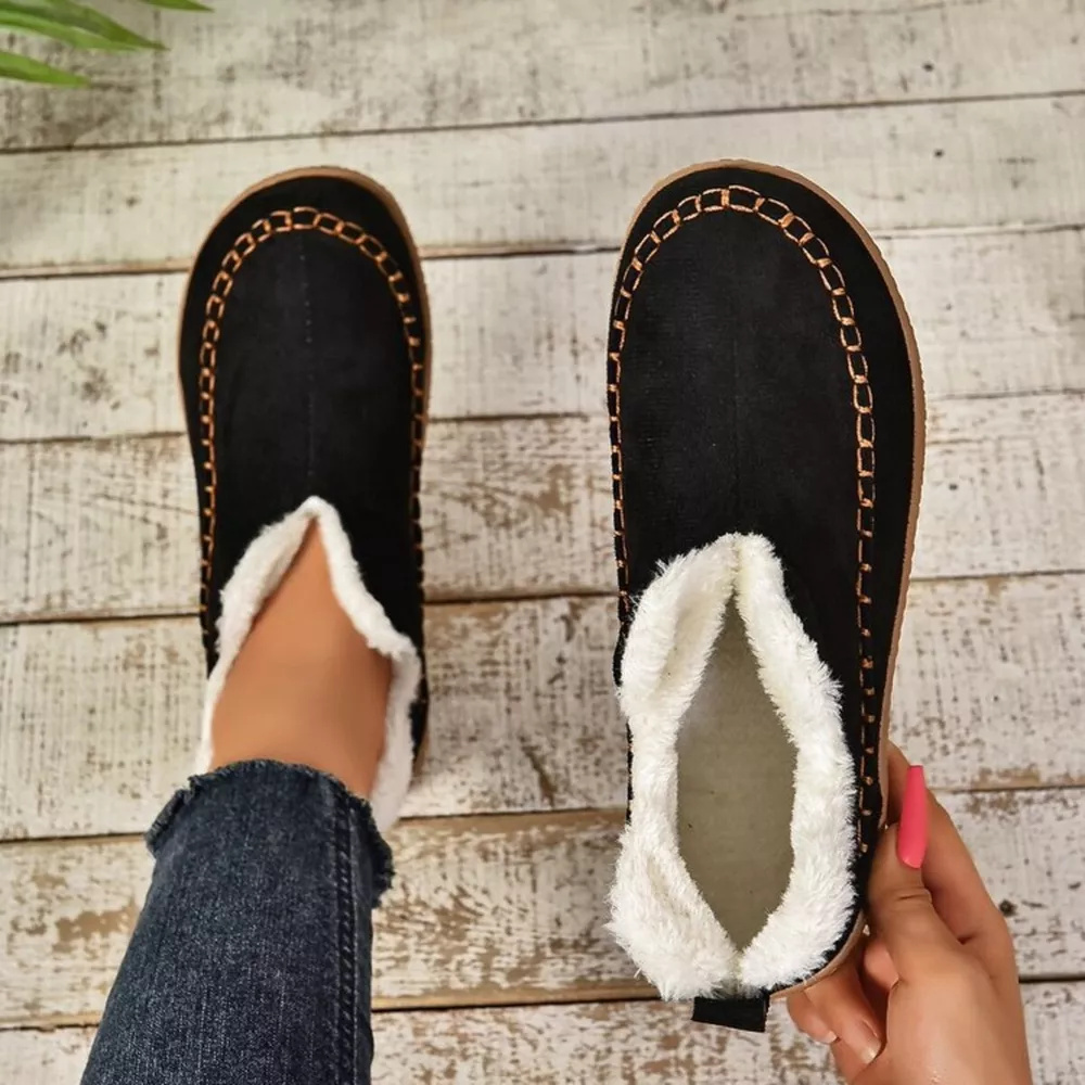 Round Toe Sherpa-Lined Slip-Ons, image 13