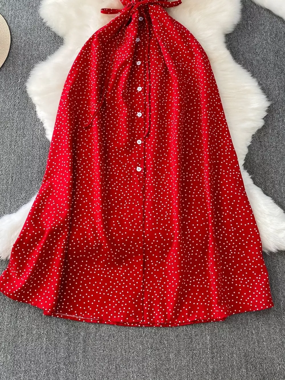 Polka Dot Button-Down Dress, image 12