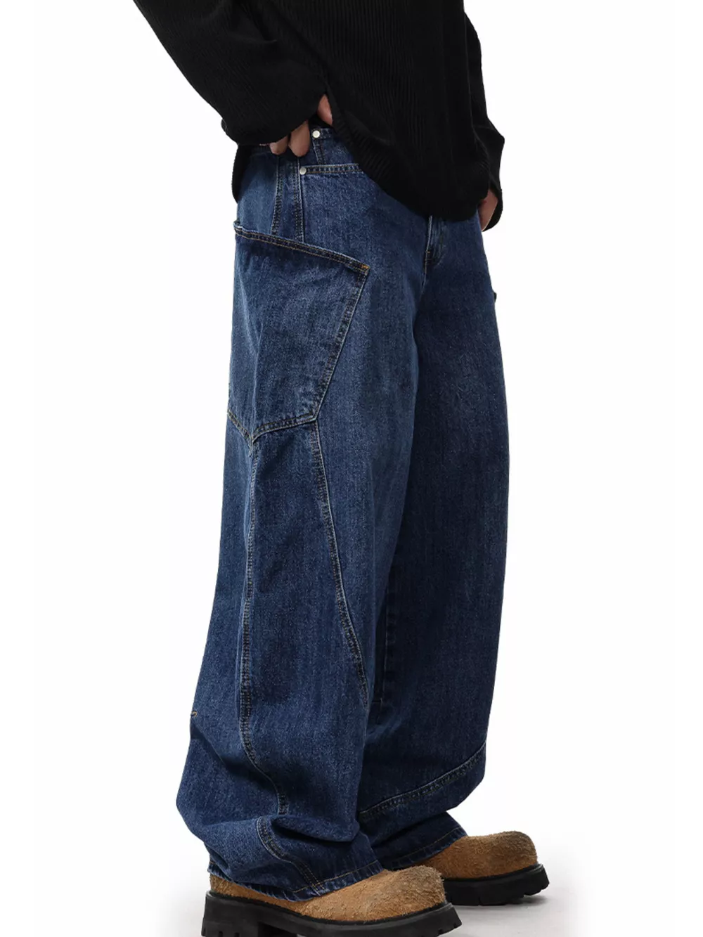 Men's Wide Leg Jeans, image 5