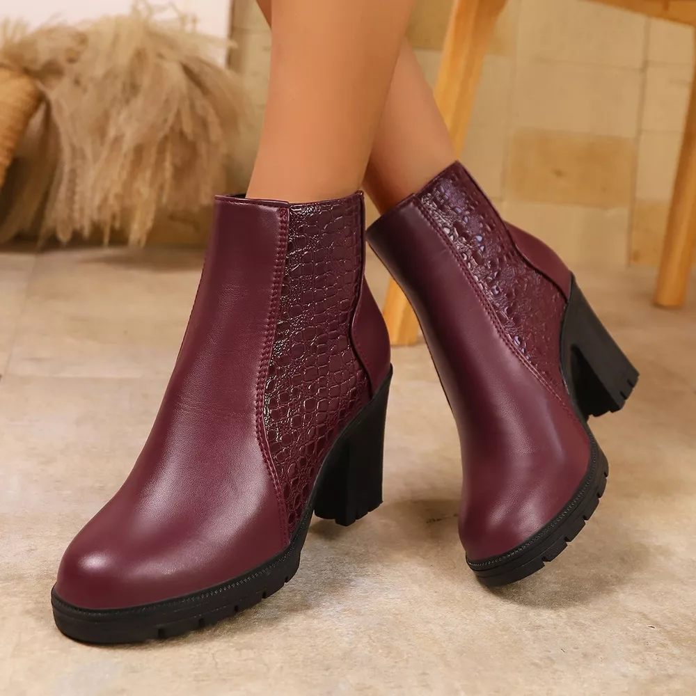 Point Toe Block Heels Boots, image 3