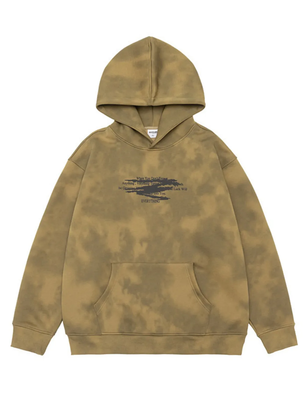 Men's Plus Size Tie-Dye Long Sleeve Hoodie, image 8