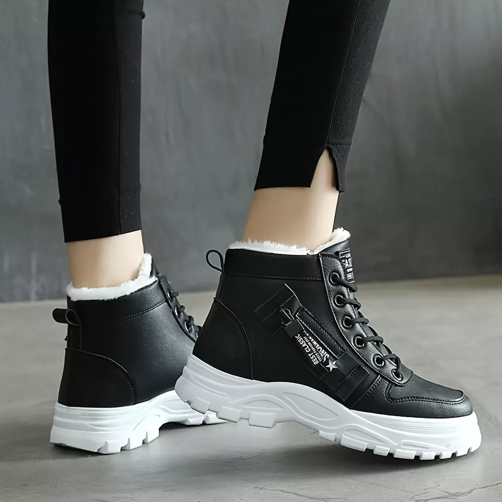 Lace Up Warm Ankle Boots, image 5