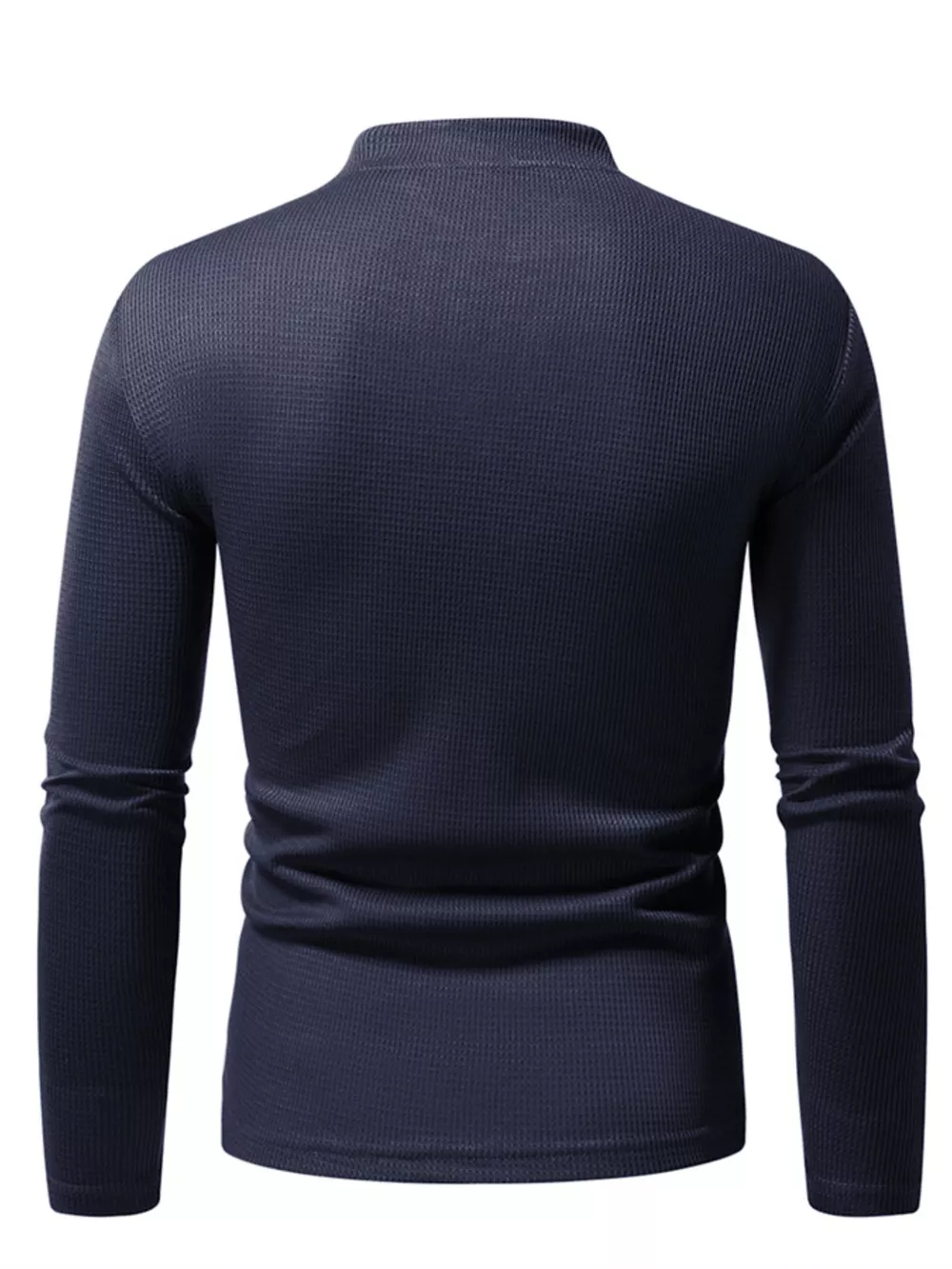 Men's Notched Long Sleeve Top, image 4