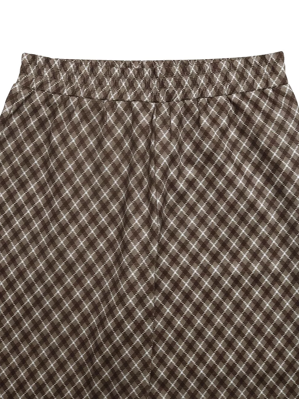 Plaid High-Waisted Wide Leg Pants, image 8