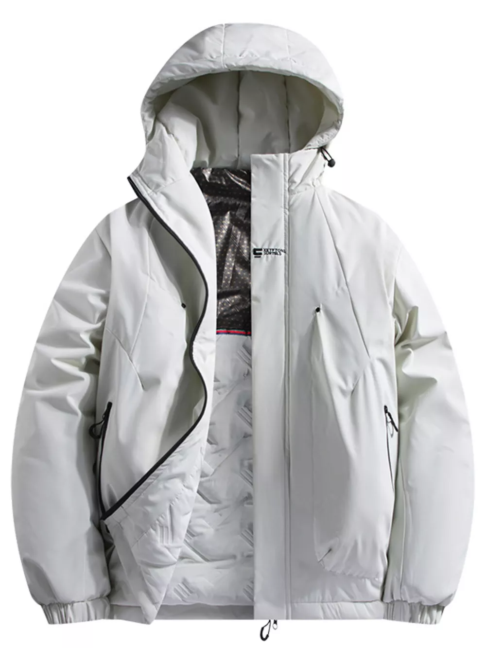 Men's Full Size Hooded Padded Winter Coat Plus Size, image 4