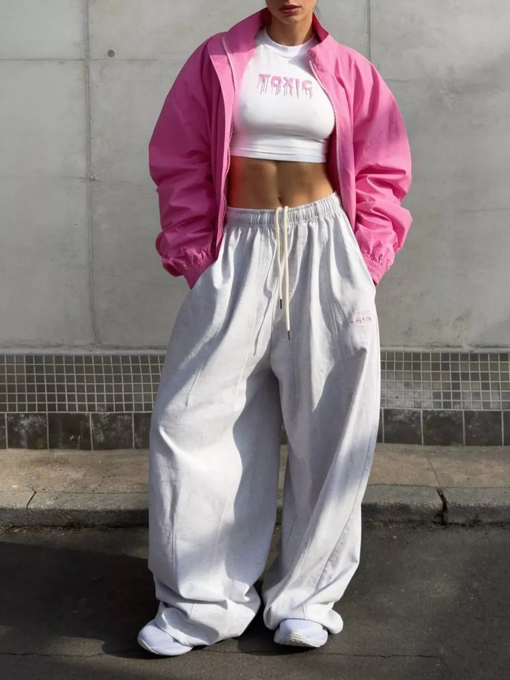 Zip Up Oversized Bomber Jacket, image 4