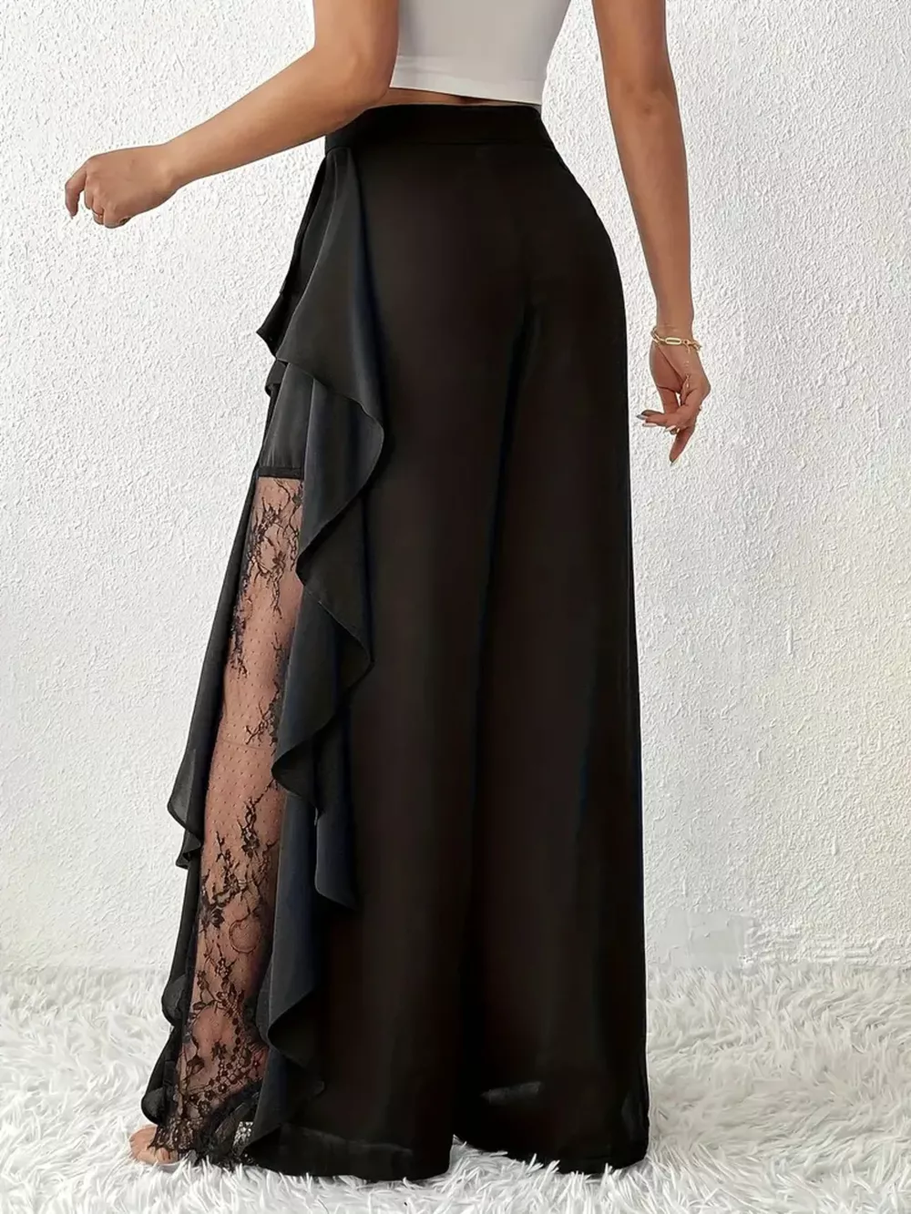 Ruffled Wide Leg Pants, image 5