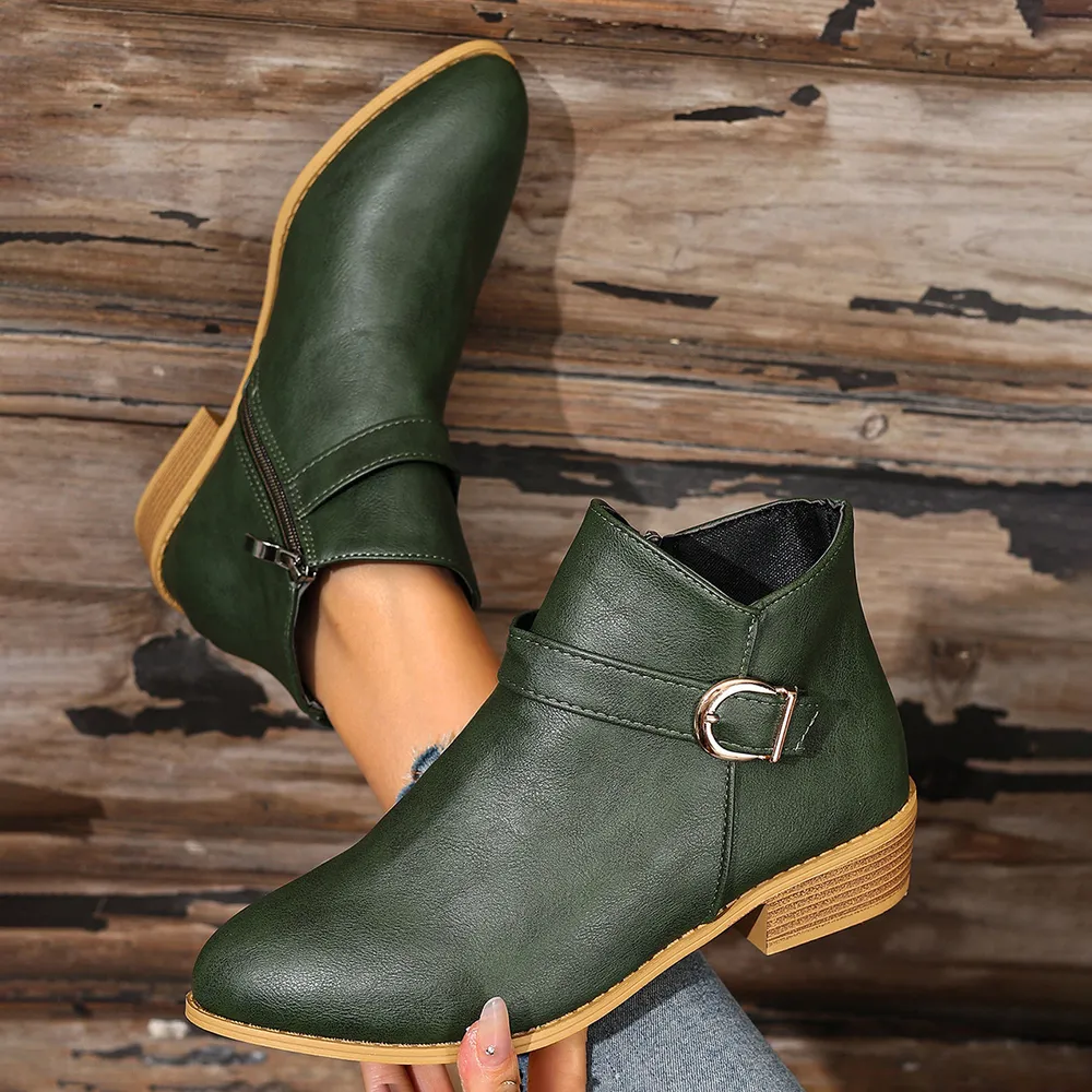 Point Toe Block Heels Boots, image 11