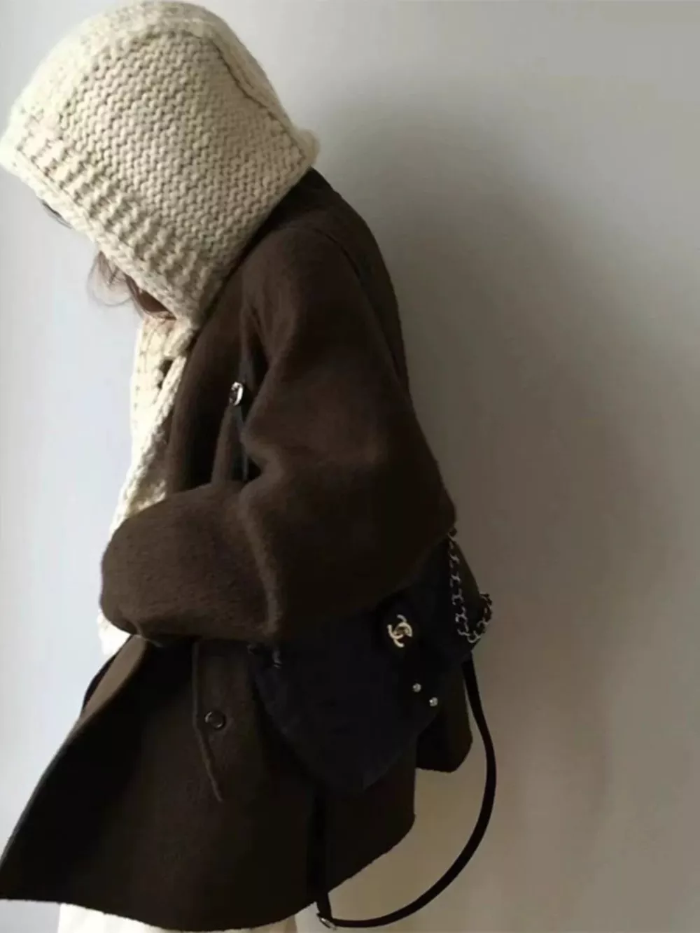 Knitted Earflap Beanie Hat, image 8