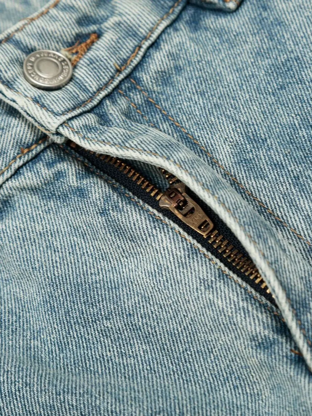 Men's Washed Wide Leg Baggy Jeans, image 9