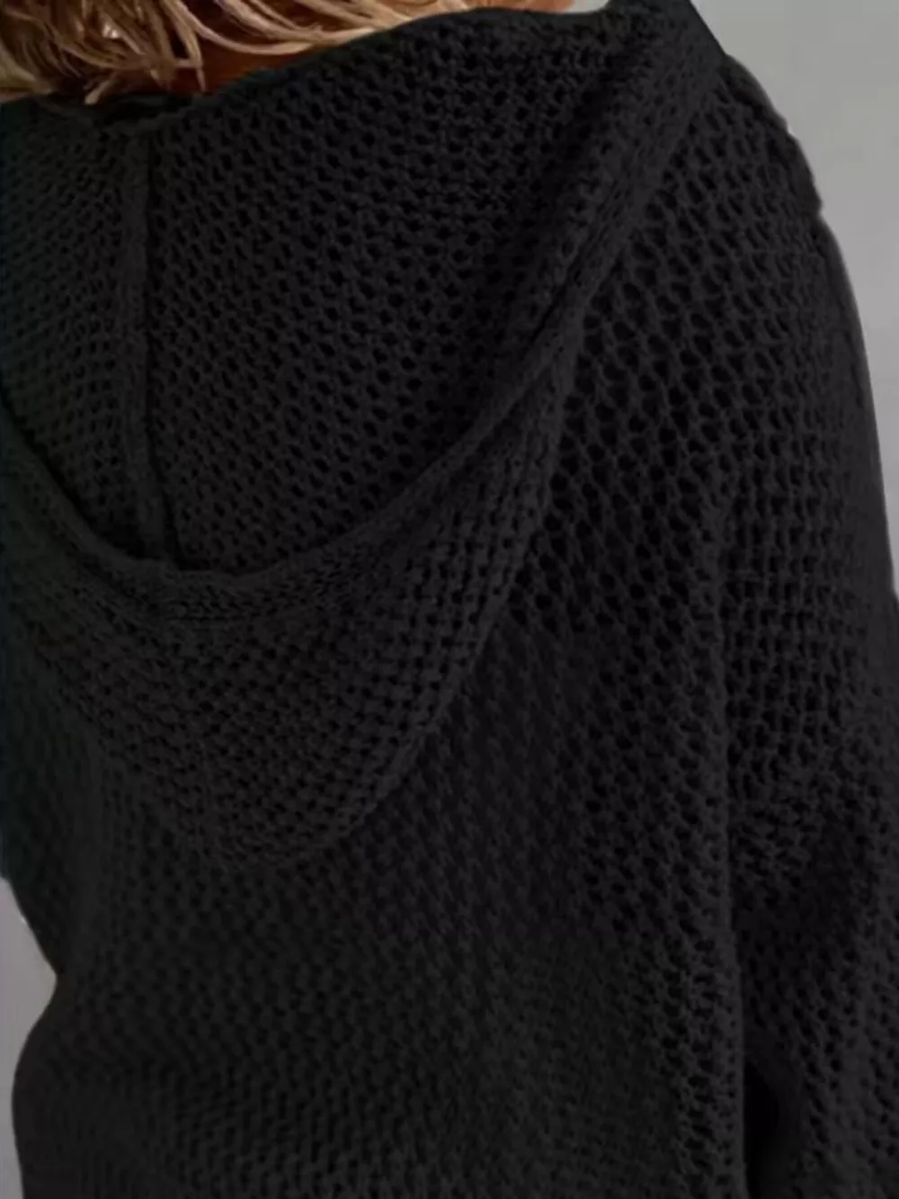 Loose Knit Hooded Cover Up, image 9